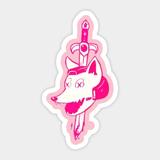 60/40 pink Sticker